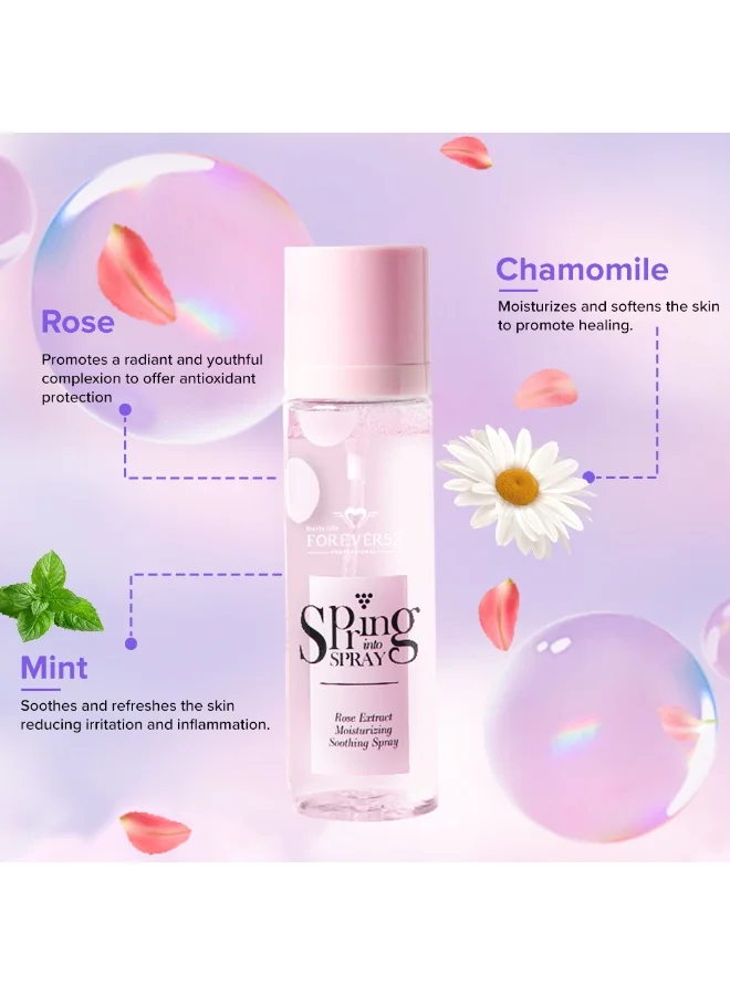 FOREVER52 Forever Spring Into Spray Setting Mist with Rose Extract, Refreshing & Hydrating