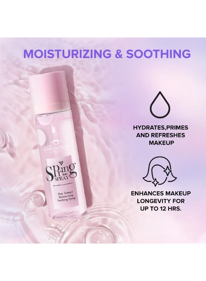 FOREVER52 Forever Spring Into Spray Setting Mist with Rose Extract, Refreshing & Hydrating