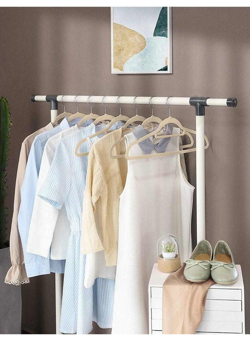 ALMUFARREJ 10 Pieces Beige Velvet Non-Slip Hangers - Image 5