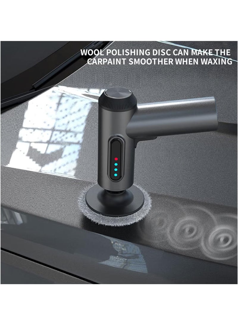 Generic Cordless Car Waxer Polisher with 4000mAh Capacity Battery&1300rpm Speed, Digital Display USB Charging Buffer Polisher Kit for Car Detailing/Waxing/Polishing  - Image 4