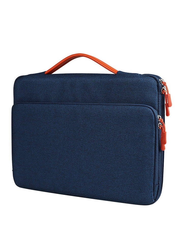 Laptop Bag (14.1 and 15.4) inch, 180° Degree Opening And Closing, Large Capacity Storage, Drop proof And Waterproof Simple Business Computer Bag for Men & Women 39*28*4.5 CM - Blue - Image 1