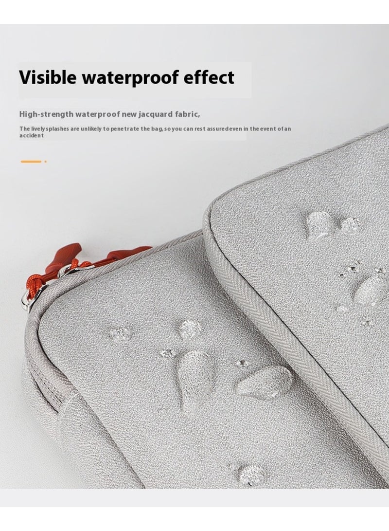 Laptop Bag (14.1 and 15.4) inch, 180° Degree Opening And Closing, Large Capacity Storage, Drop proof And Waterproof Simple Business Computer Bag for Men & Women 39*28*4.5 CM - Blue - Image 3