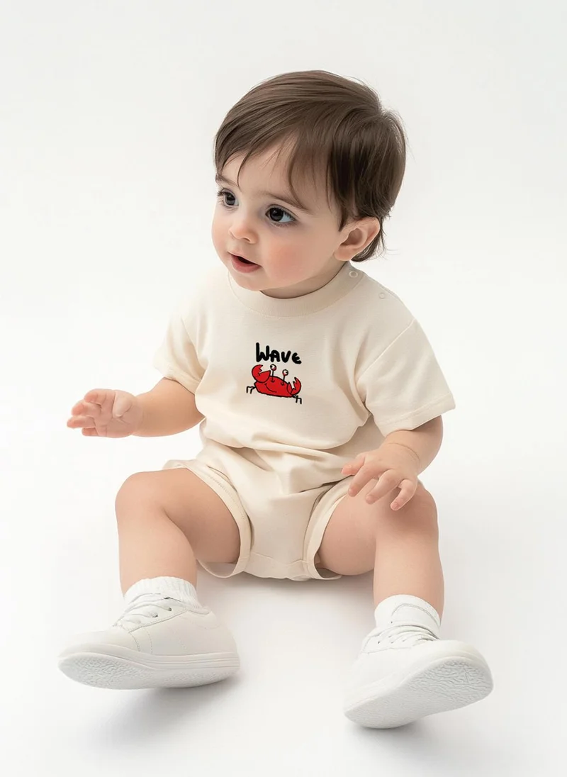نوتيناتي Nautinati Boys' Cotton Beach Theme Oversized T-shirt