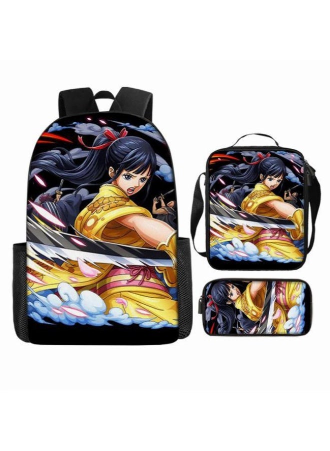 عام أحدث نموذج عالمي من الكرتون طباعة ثلاثة قطعة حقيبة مجموعة ( الطلاب ، الأطفال ، الأصدقاء ، نزهة ، تسلق الجبال ، الخ . ) - Image 3