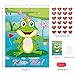 PLULON Valentines Game for Kids Pin Heart on Frog with 24 Heart Stickers Poster Backdrop for Girl Boy Valentines Princess Party Decor School Family Classroom Activities Valentines Party Favor Supplies - Image 4