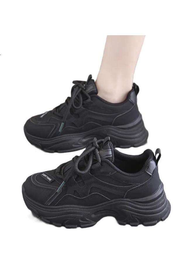 Cartelo Dad Shoes, Women'S Shoes, Spring Sports Casual Shoes, Height-Increasing Running Shoes For Women, 1414 Black, Size 40 - Image 3