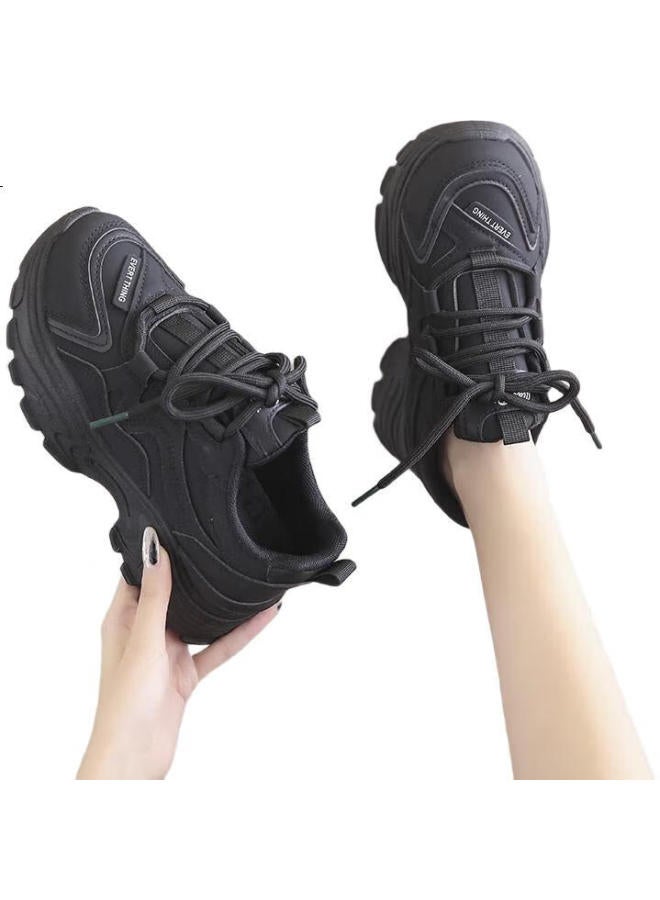 Cartelo Dad Shoes, Women'S Shoes, Spring Sports Casual Shoes, Height-Increasing Running Shoes For Women, 1414 Black, Size 40 - Image 1
