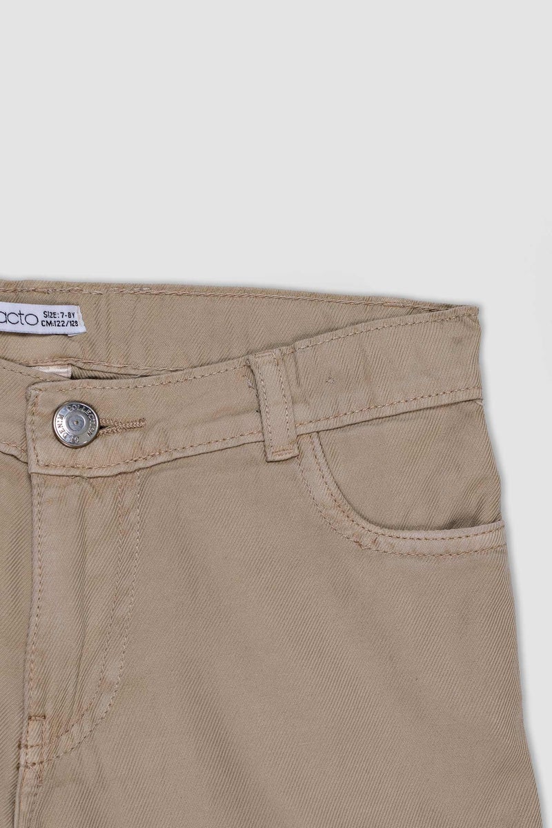 ديفاكتو بنطلون بناتي وايد ليج قطن برجل واسع - Image 2