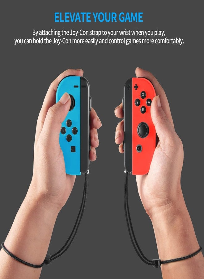 MOSAHOLL Wrist Strap for Switch Joycon - 2 Pack Lanyard Replacement Parts Accessories for Joy Con Joy-Con Controller, Black, S - Image 3
