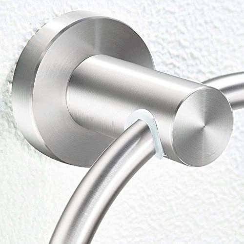 SELLZY Superior 6inch Stainless Steel Napkin Round Ring Towel Hanger Napkin Holder Wall Mounted for Kitchen Wash Area Bathroom Accessories | Chrome Finish (1 Piece) - Image 4