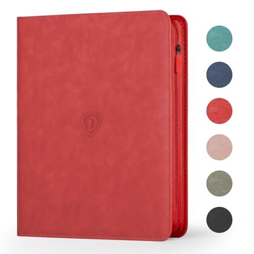 Deoyibu 9 Pocket Card Binder,360 Pockets Trading Card Binder,Double Sided Pocket Collection Binder,Card Folder for MTG,TCG,Game Cards,Sport Cards,Red - Image 1