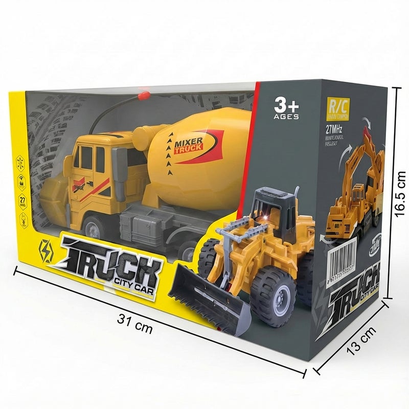 Construction City Mixer Truck 1/24 with Lights & Remote Control - 168-38 - Image 4