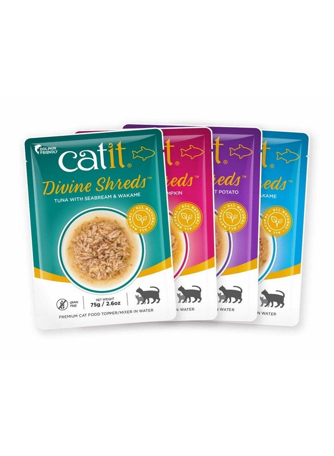 كاتيت ديفاين شريدز، طعام قطط فاخر، عبوة من 12 قطعة، لون تونة - Image 2