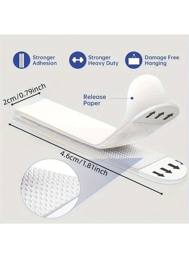 24pcs Heavy Duty Picture Hanging Strips No Nail Tool Free Detachable Waterproof Hooks - Image 5