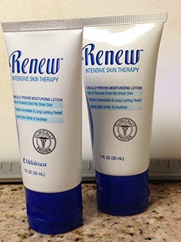 Renew Intensive Skin Therapy Lotion by Melaleuca 2 Pack 1 oz each  Great Sample  Travel Size for Purse Gym Bag Vehicle Dry Chapped Skin Relief by Melaleuca