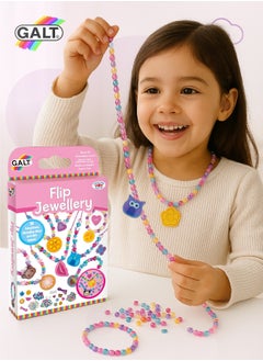 Galt Toys Flip Jewellery DIY Craft Kit | 10 Picture-Changing Discs & 200 Colorful Beads | Create Necklaces Bracelets Rings | Imagination-Boosting Gift | 15.1 x 3.5 x 26.5 CM | Age 5 +  - Image 2