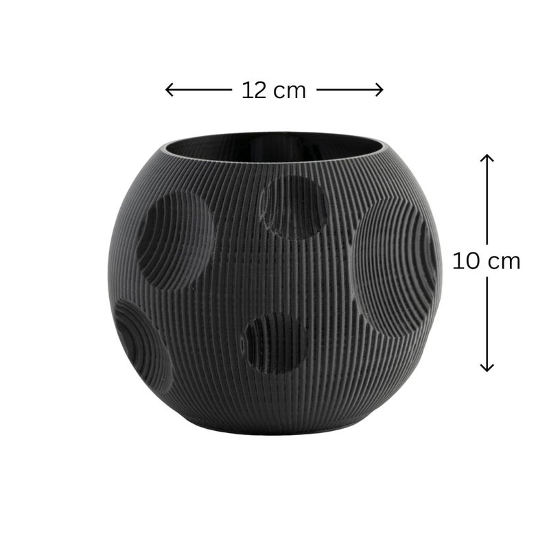 DIRHA Stylish Pen Stand & Pencil Holder for Office Table - Perfect Study & Stationery Accessory for Students - Ideal School Materials & Dressing Table Organizer | Gadget for Desk Accessories (Black) - Image 4