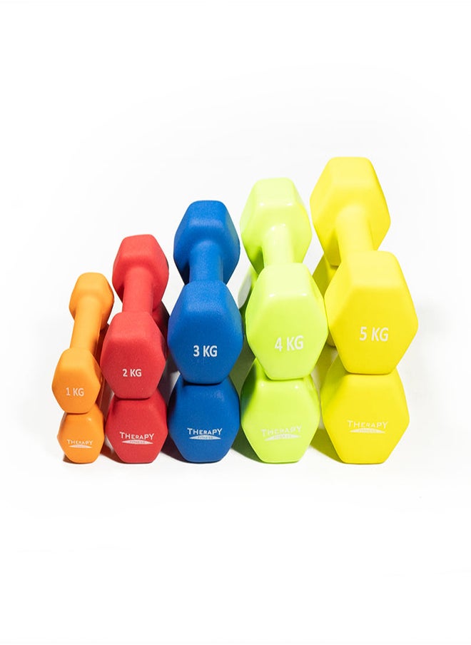 Therapy Fitness Neoprene Dumbbells - 4kg (Pair)  - Image 5