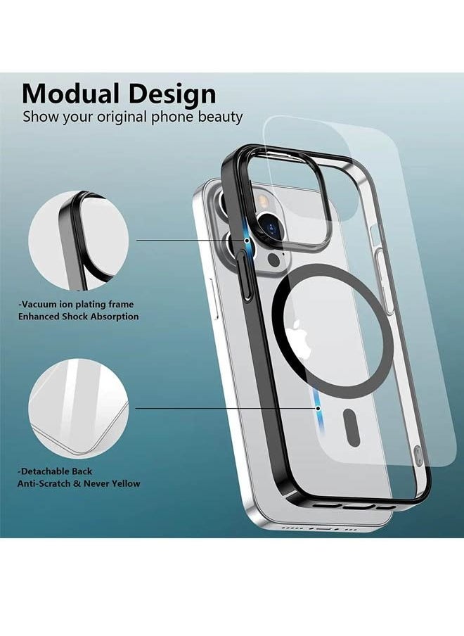 Rock Pow - iPhone 14 Pro Max Case Compatible with MagSafe Case Matte Magnetic Case Cover for iPhone 14 Pro Max 6.7" Drop Tested Shockproof Phone Case Anti-Scratch Oil&Fingerprint Resistant - Image 1