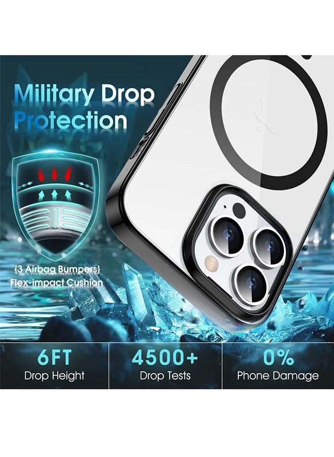 Rock Pow - iPhone 14 Pro Max Case Compatible with MagSafe Case Matte Magnetic Case Cover for iPhone 14 Pro Max 6.7" Drop Tested Shockproof Phone Case Anti-Scratch Oil&Fingerprint Resistant - Image 1