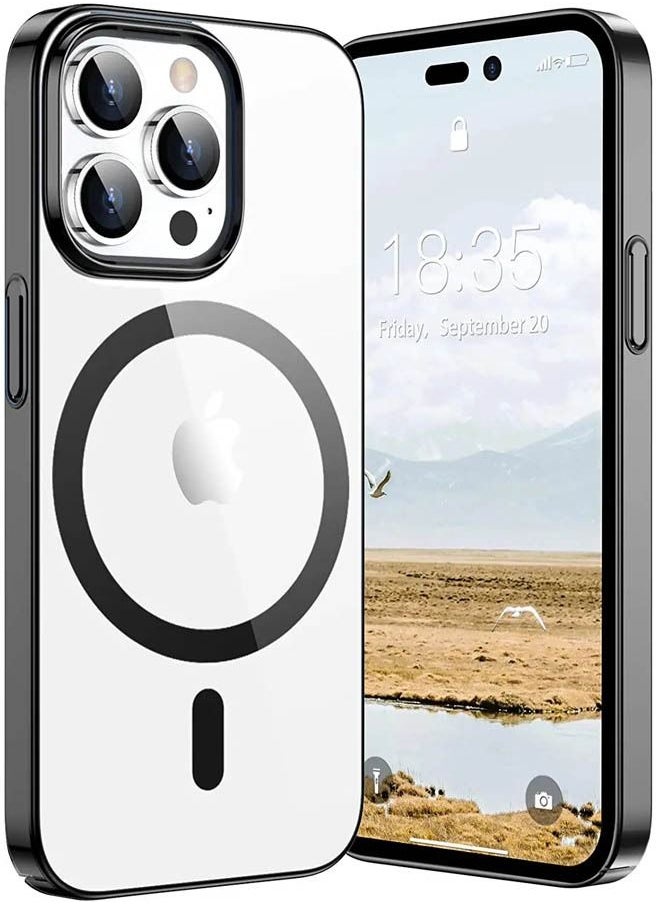 Rock Pow - iPhone 14 Pro Max Case Compatible with MagSafe Case Matte Magnetic Case Cover for iPhone 14 Pro Max 6.7" Drop Tested Shockproof Phone Case Anti-Scratch Oil&Fingerprint Resistant - Image 1