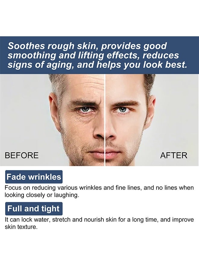 إيست مون كريم الوجه للرجال، مرطب الوجه للرجال 6 في 1 لأكياس تحت العين، كريم مرطب للوجه للرجال، كريم الوجه المغذي للبشرة والتجاعيد للبقع الداكنة، الخطوط الدقيقة، عيون الغربان 50 مل - Image 5