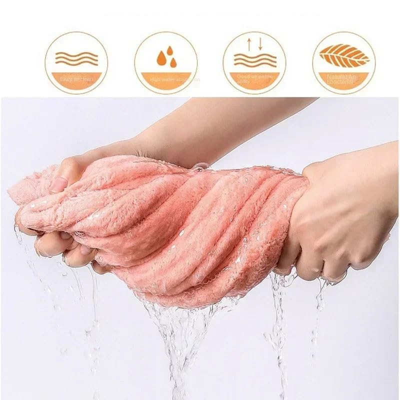Space Fly 450 GSM Microfiber Hair Towel Wrap for Women – Quick Dry Super Absorbent Hair Drying Cap - Multicolour - Soft & Lightweight Turban for Long, Curly, Wet Hair (4) - Image 4