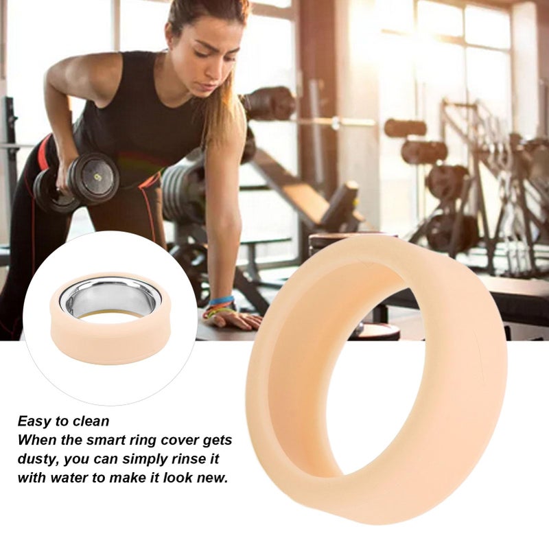 Bewinner Smart Ring Silicone Protector for Ring Gen 3-1g Lightweight Ring Cover Skin Friendly Elastic Case Universal for Working Out, Housework () - Image 4