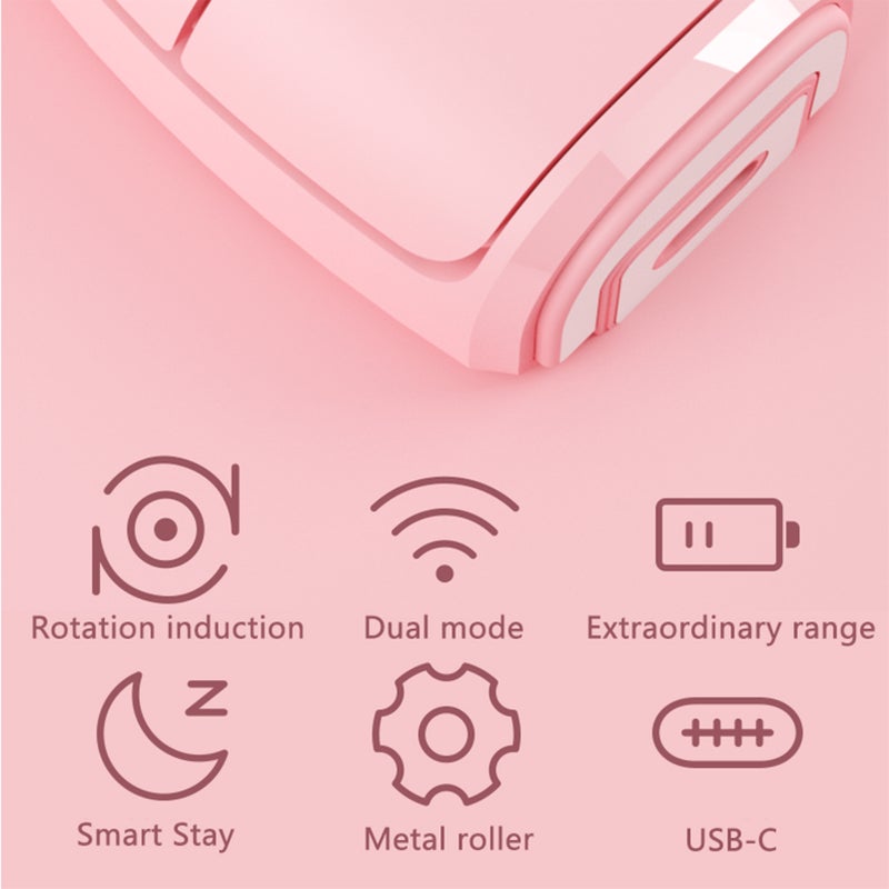 Wireless- Compact and Portable Ring with Dual-Mode 2.4G+BT Mice Compatible with Multiple Systems Horizontal and Vertical Use Perfect for Laptop - Image 4
