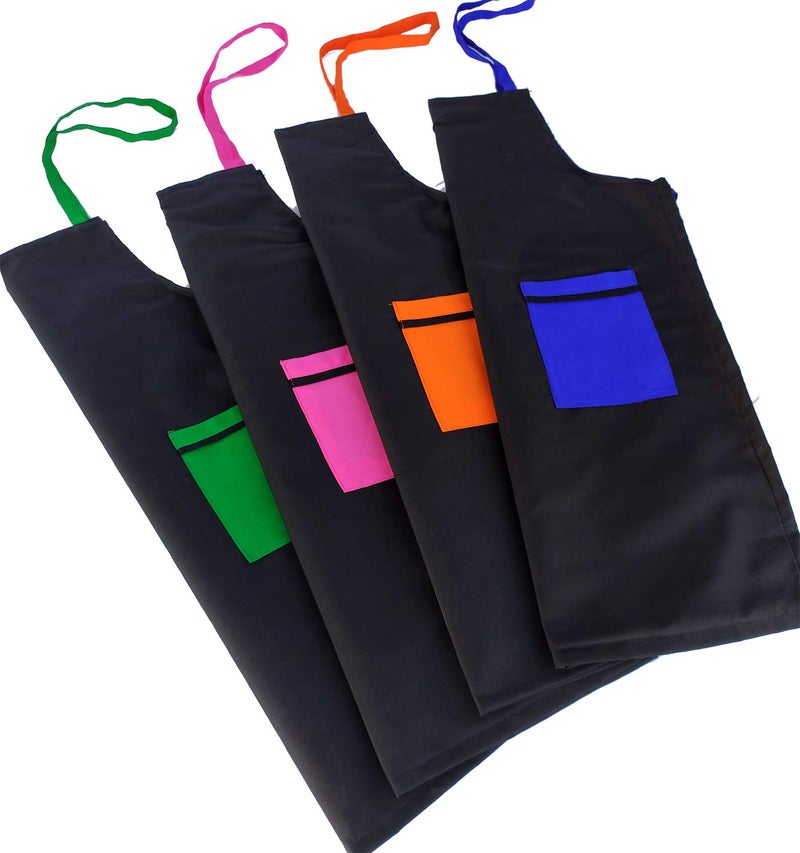 Switchon® Waterproof Kids Polyester Multipurpose Apron with Front Pocket for Cooking, Painting, Art & School Activities | Suitable for Boys & Girls Age 5–12 Years | Pack of 2 - Image 5