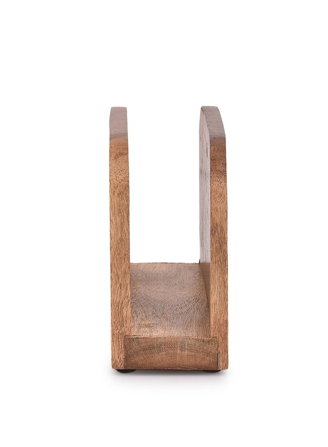 NIRMAN Acacia Wood Napkin Holders For Kitchen Upright Paper Napkin Storage Dispenser Napkin Holder for Kitchen, Dining Room Table Décor (5.5" x 2.75" x 4") - Image 3