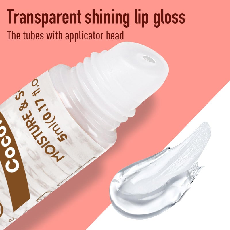 AZEN 24 Pack Lip Gloss Set, Clear Lip Gloss Bulk, Lip Oil for Dry Cracked Lips Moisturizing Hydrating Nourishing with Vitamin E, Valentines Gifts Easter Basket Stuffers - Image 5