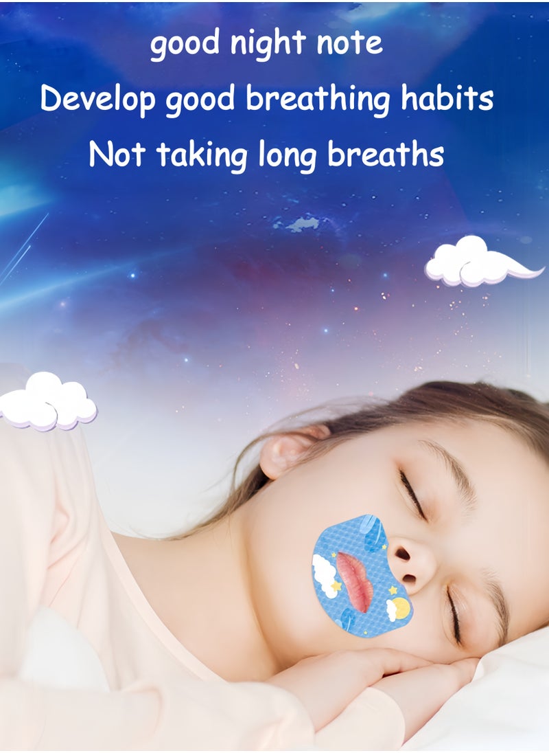 Fawnmum 30PCS Hypoallergenic Kids Anti-Snoring Patches - Natural & Chemical-Free Snore Relief for Family Use, Safe & Gentle Nasal Strips (Blue) - Perfect for Peaceful Sleep  - Image 2