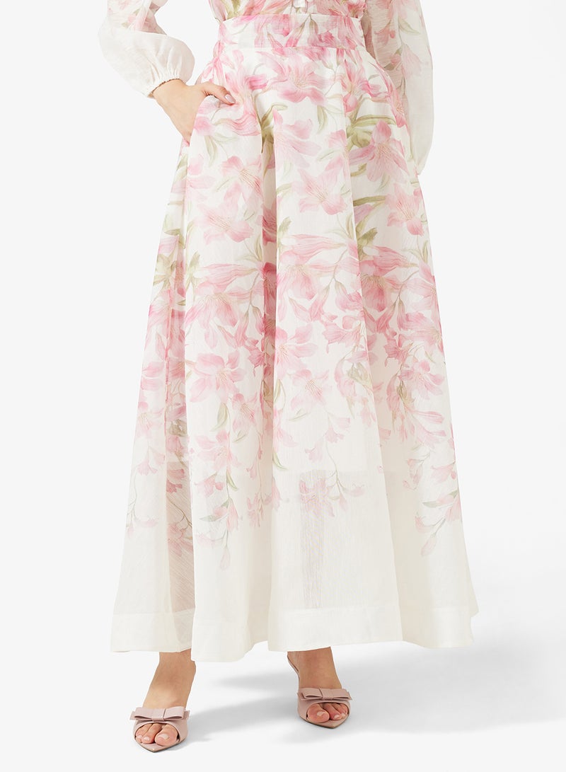 خزانة طقم بلوزة وتنورة مطبوعة - Image 4