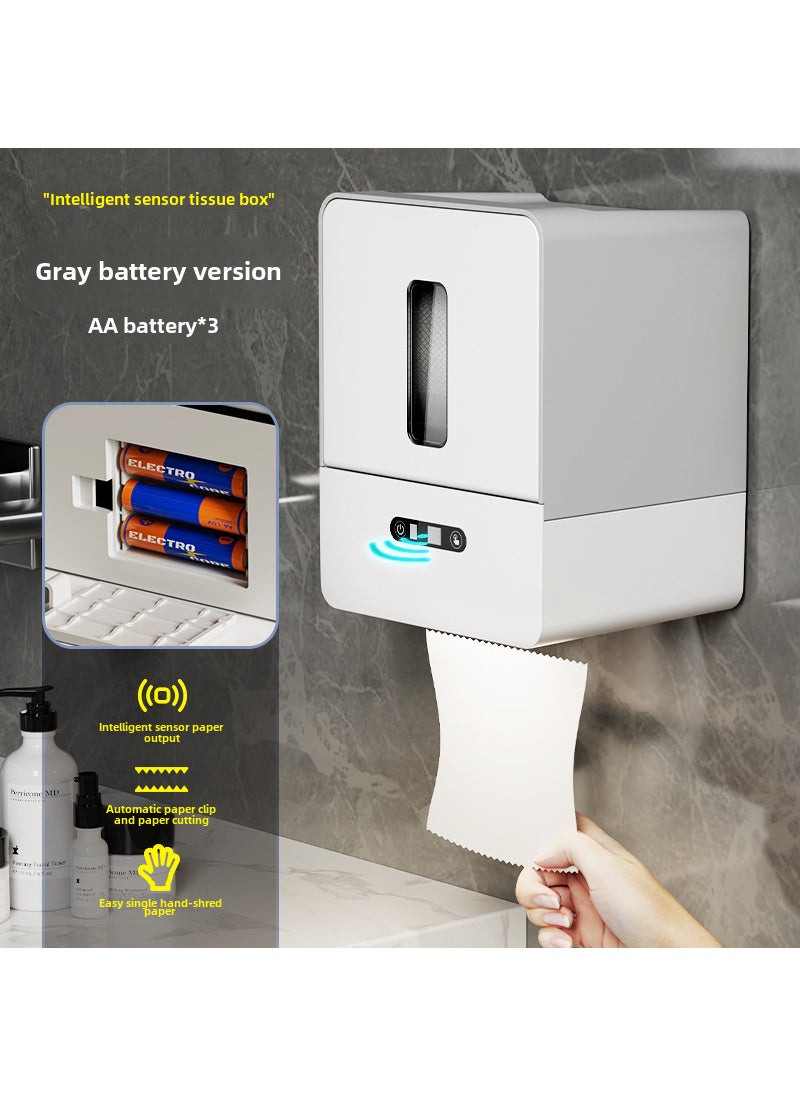 Generic - Smart Sensor Towel Dispenser Wall-Mounted Electric Gray battery version (AAA5 * 3) - Image 1