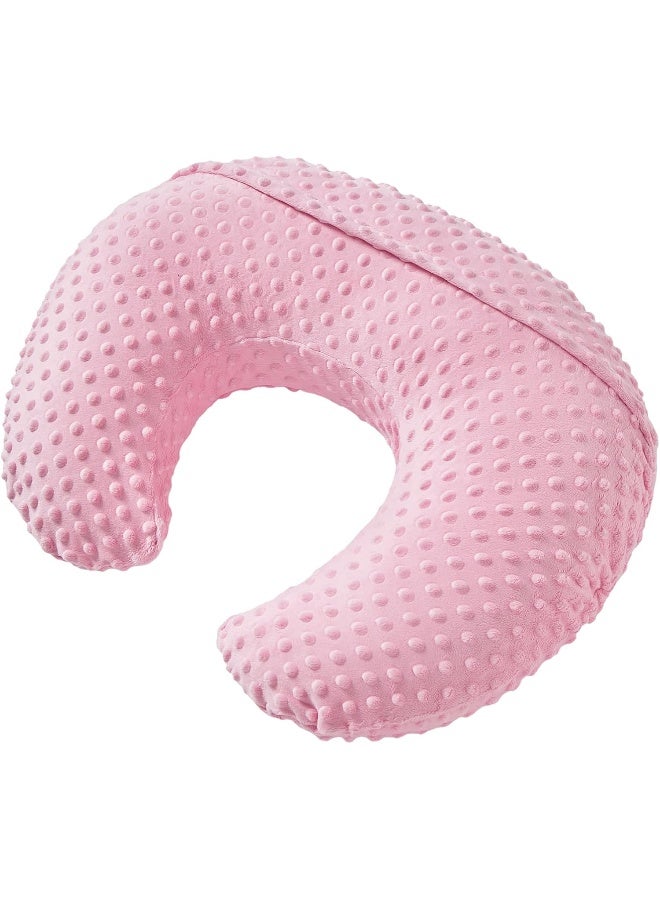 Aullar Nursing Pillow and Positioner with Cover for Breastfeeding and Bottle Feeding, Propping Baby, Tummy Time, Baby Sitting Support, Awake-Time Support (Candy Pink, 22" x 17.7" x 5.9") - Image 3