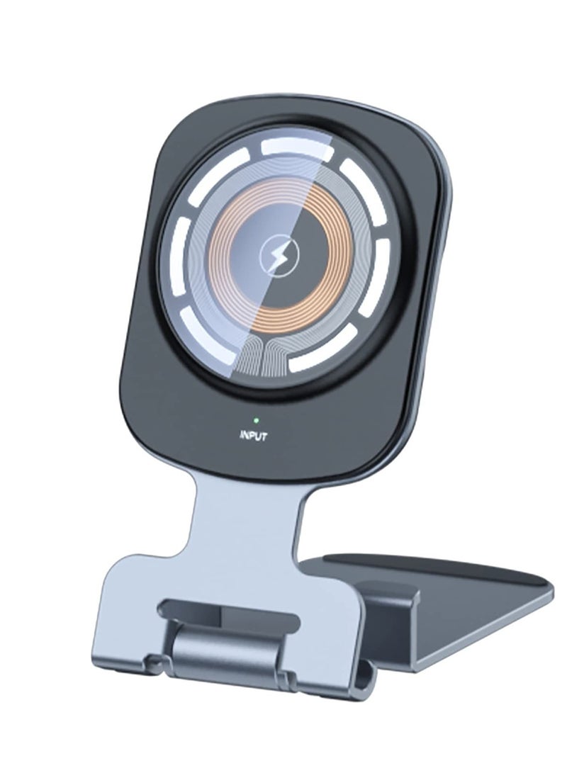 KASTWAVE Foldable Magnetic Wireless Charger Stand, Multifunction Wireless Charger Compatible with All Qi Standard Devices for Iphone1413pro Maxxrxs Plus, Galaxy S22s21s9s9+ - Image 1