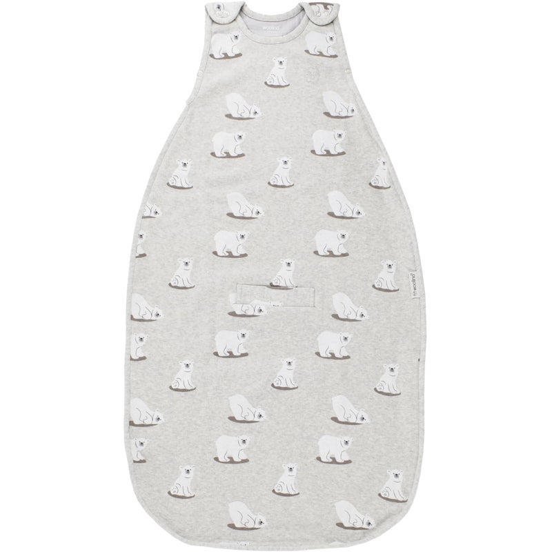 Woolino Woolino 4 Season Sleep Sack Ultimate Merino Wool and Organic Cotton Sleeping Bag TwoWay Zipper Adjustable Universal Size Sleep Sack for Baby 224 Months Polar Bear 