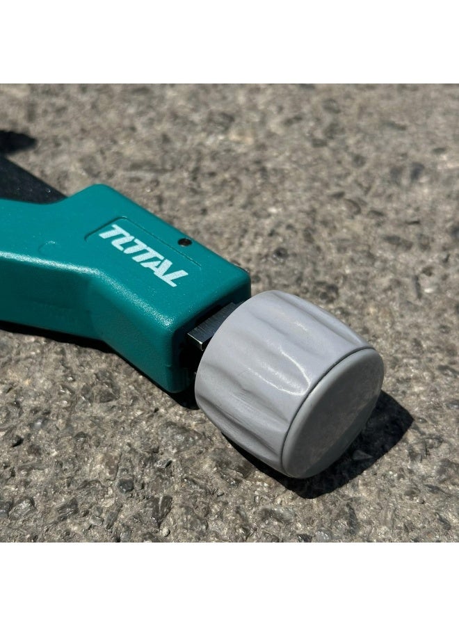 توتال قاطع أنابيب توتال 14-63 مم، قاطع أنابيب صناعي - أداة قطع شديدة التحمل للنحاس والألومنيوم والبولي فينيل كلوريد (PVC) مع فتح تلقائي، محامل أسطوانية وعجلة قطع حادة - موديل THT531463 - Image 4