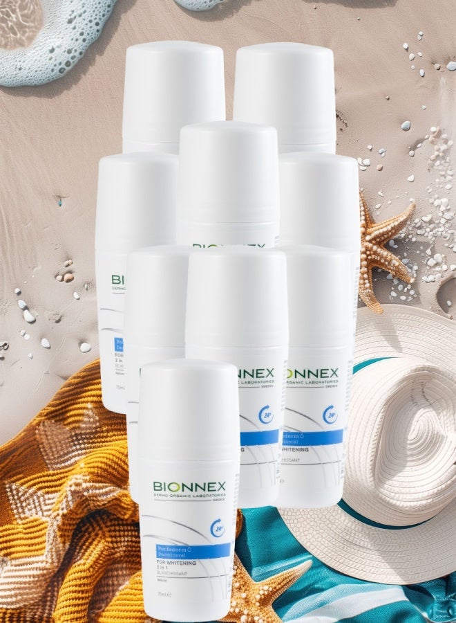 BIONNEX 9 Pieces Bionnex Perfederm Deomineral Whitening 2in1 Roll On 75ml - Image 1