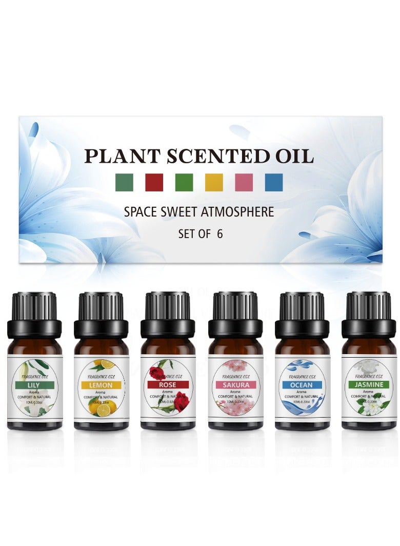 PLANT Scented Aroma  Diffuser Oil Premium Grade  Essential Oil  pack of Top 6 - Image 1