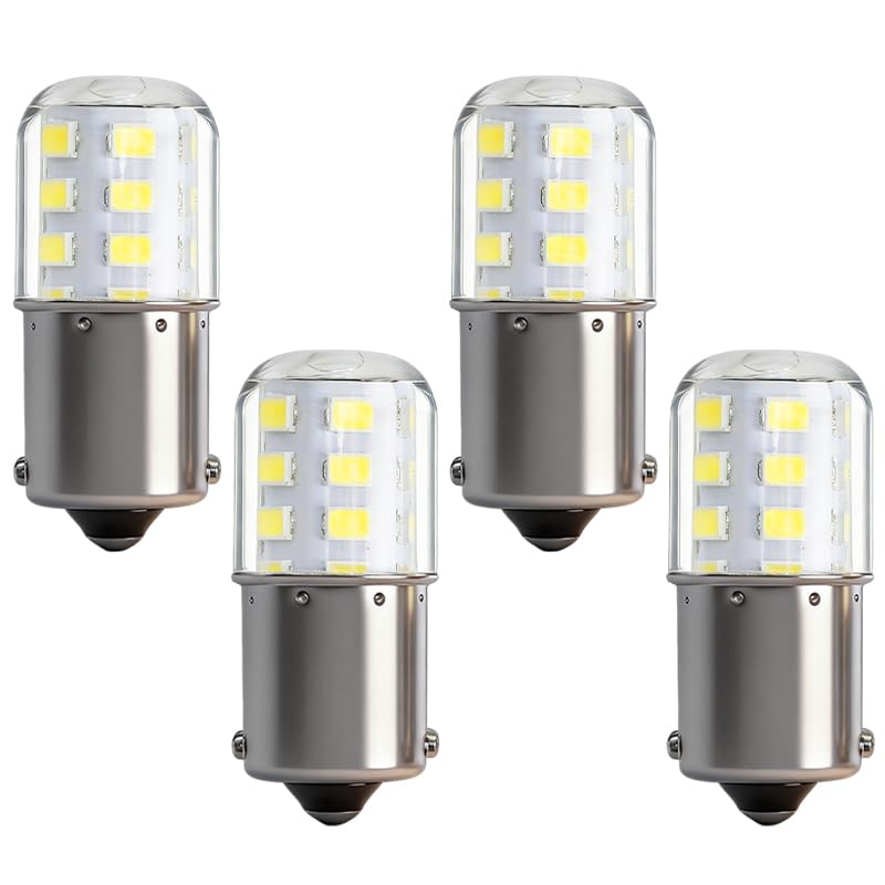 SDRZJX 4PCS BA15S 3W LED Bulbs 1224V ACDC Wide Voltage Replacement for 1156 Bulb Replace 9421777 67 69 89 98 1247 5007 97 97NA 4410671 1295NA - Image 1