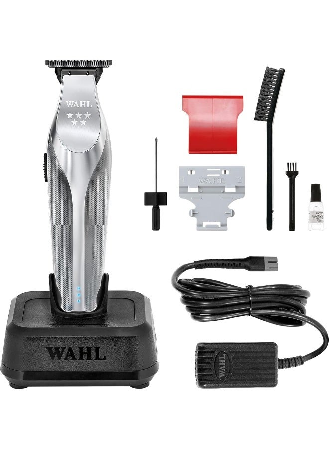 Wahl Professional 5 Star Hi-Viz Trimmer | Cord-Cordless | Metal Body | Hi-Viz T-Wide Blade | 3 Pin - GCC - Image 1