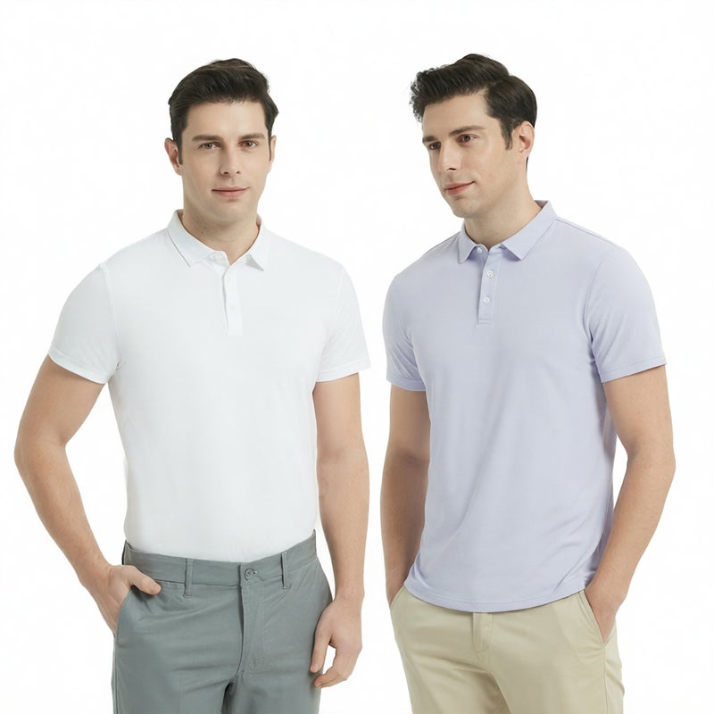 Men's Outdoor Quick-Dry Polo Shirt Short Sleeve Sun Protection Breathable Wrinkle-Free - Image 1