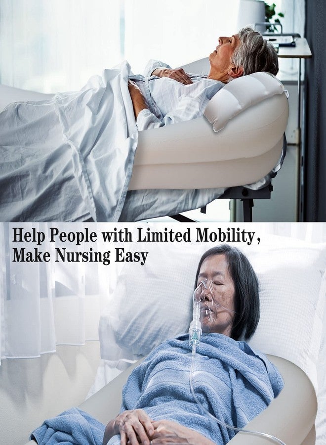 Timisea Medical Inflatable Bathtub, Portable Bed for Geriatric, Elderly, Disabled Bedridden Patients, Handicapped, Air Pump Adult PVC Bathtub with Water Bag Air Pillow, Bath in Bed (Double Layer) - Image 5