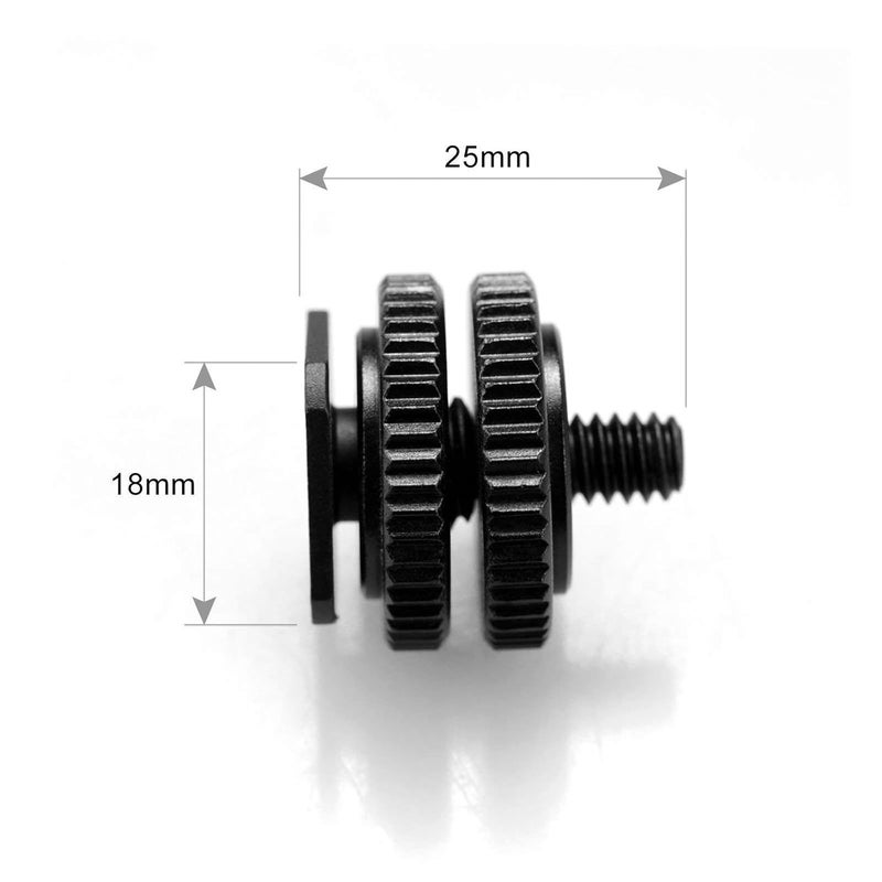 MILLETS Branded Durable Pro 1/4" Mount Adapter for Tripod Screw to Flash Hotshoe Camera and Monitor - Image 2