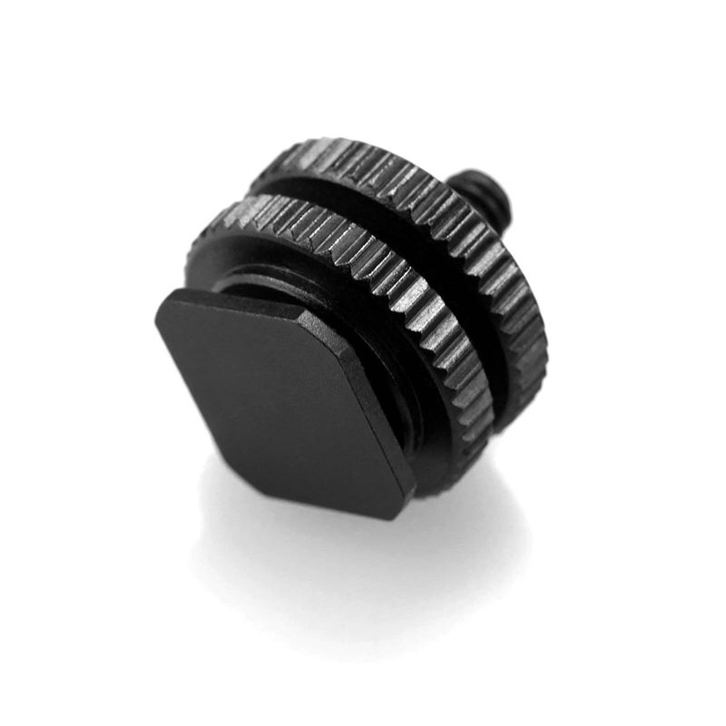 MILLETS Branded Durable Pro 1/4" Mount Adapter for Tripod Screw to Flash Hotshoe Camera and Monitor - Image 1