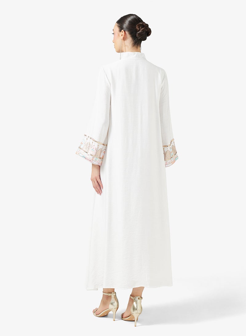 Khizana Embroidered Jalabiya - Image 2