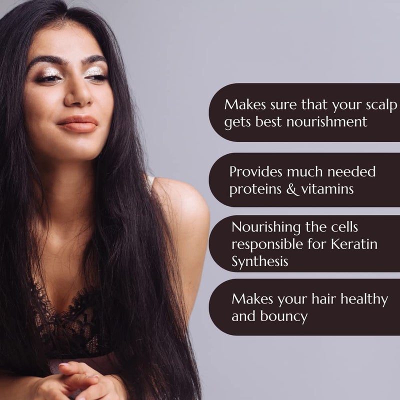 Atrimed Denz  Darc Herbal Hair Oil  Imparts colour to grey hair  Dual benefits of pigments and nutrients  300ml  Pack of 3 - Image 5