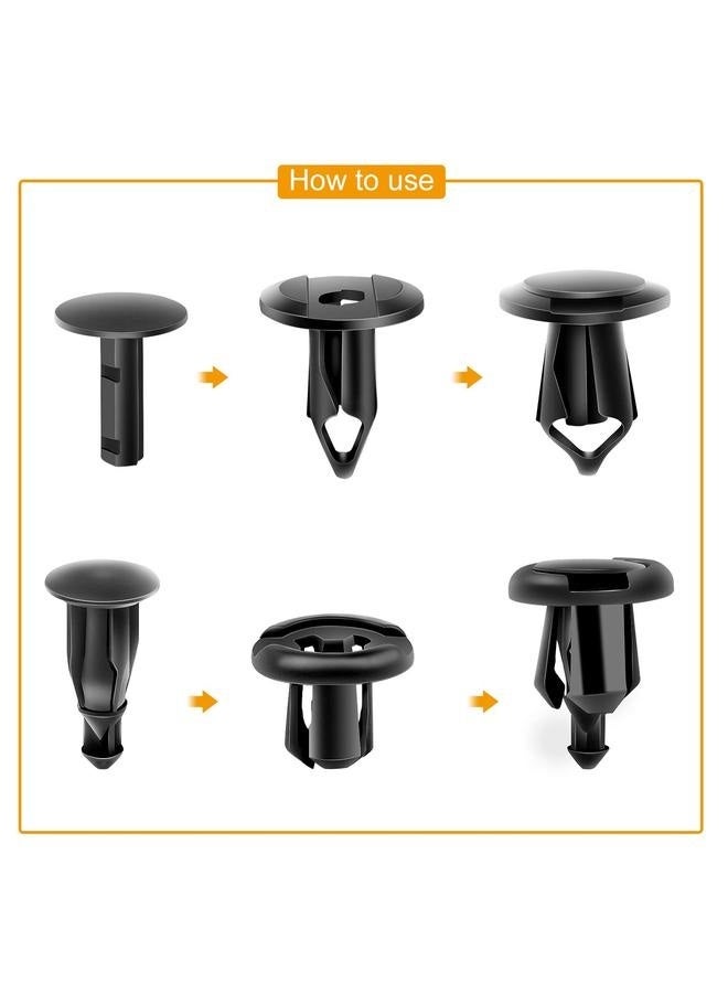Generic Universal Plastic Fender Clips,200 Pcs Push per Fastener Rivet Clips with 6 Size Auto Body Retainer Clips pers  - Image 2